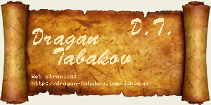 Dragan Tabakov vizit kartica